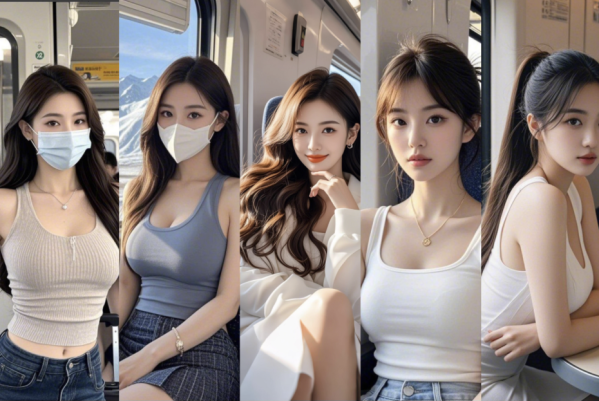 AI美女提示词+AI写真古代国风写实民族服饰艺术美女素材